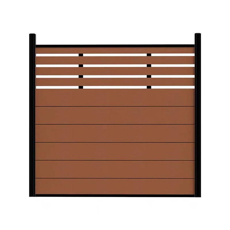 Selección estricta de vallas de madera plástica, jardines de patio al aire libre, vallas planas de madera anticorrosiva, villas, terrazas, vallas de madera plástica, fabricantes de vallas de madera