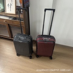2KG カーボンファイバーフロントオープントロリーケース 20inch ボーディングケース拡張スーツケース男性と女性のスーツケースビジネストラベル