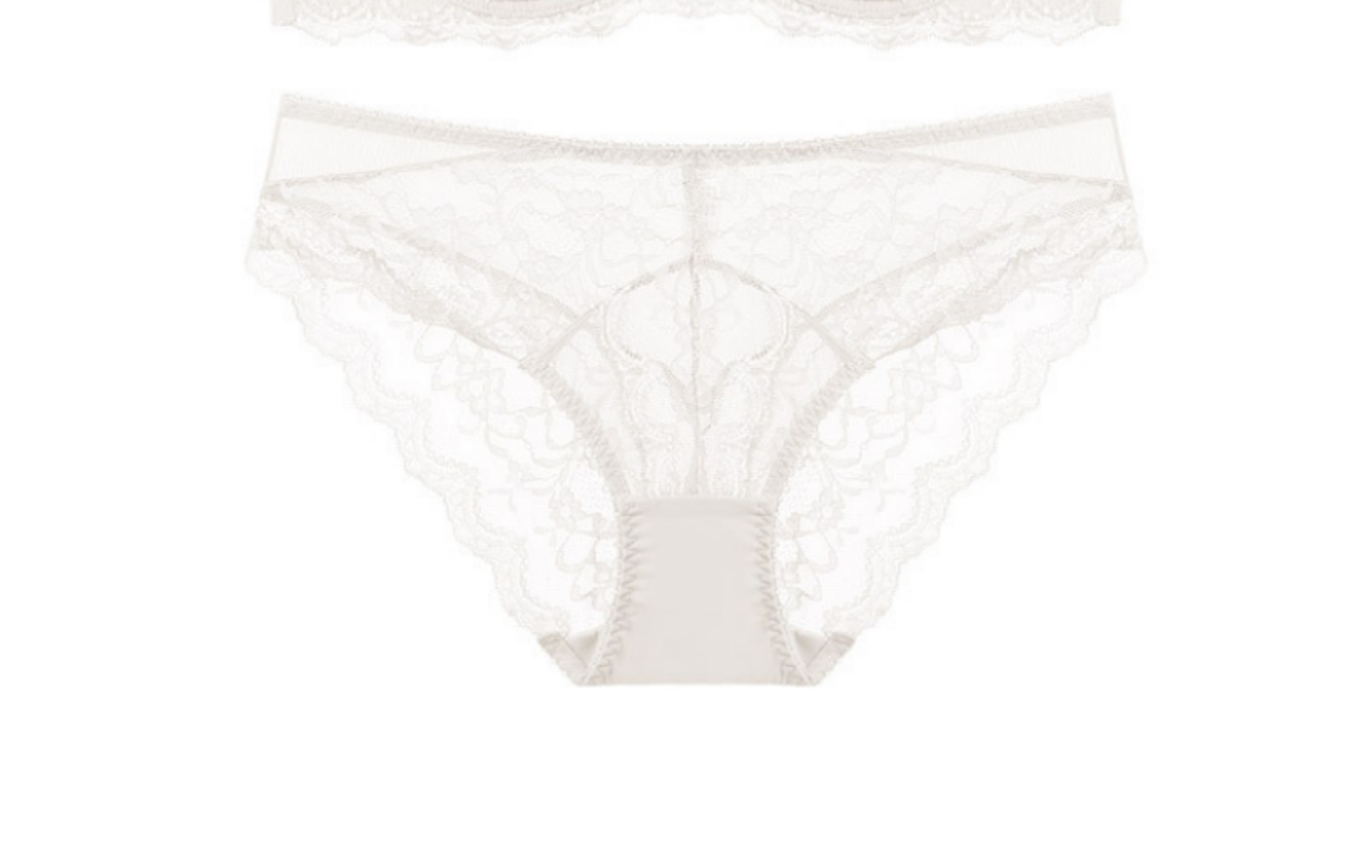 Women's Lace Bra And Briefs Set Comfortable Cotton For Large Bust_voghion.com