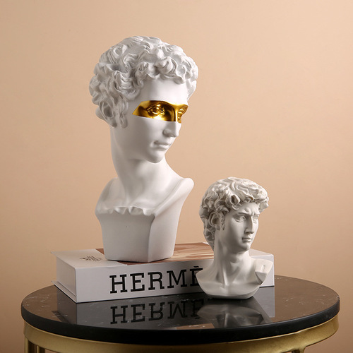 Nordic Greek character statue resin ornaments David Qinnu art studio sketch art still life ornaments