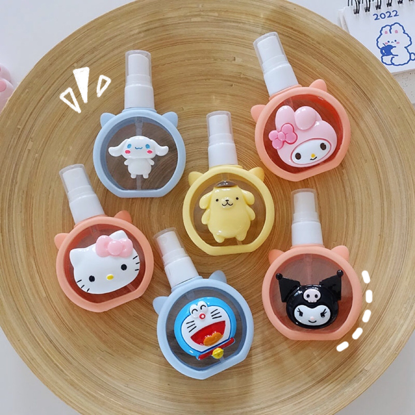 可爱爽肤水喷雾瓶细雾超细化妆水酒精香水分装瓶脸部补水旅行便携