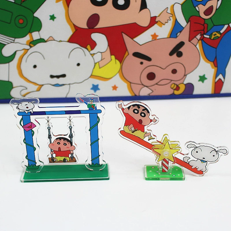 Crayons, cartoon acrylic table cute swings