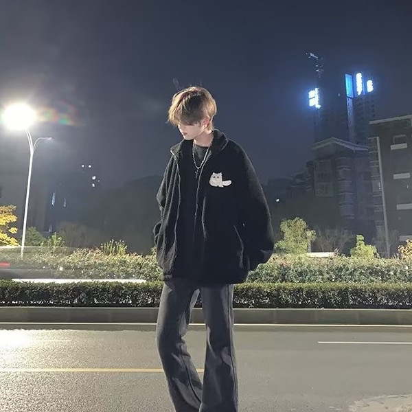 2024 Spring and Autumn Trendy Brand Retro Blue Harlan Jeans Pantalones casuales de pierna ancha pequeños y cónicos sueltos de todo fósforo para hombres