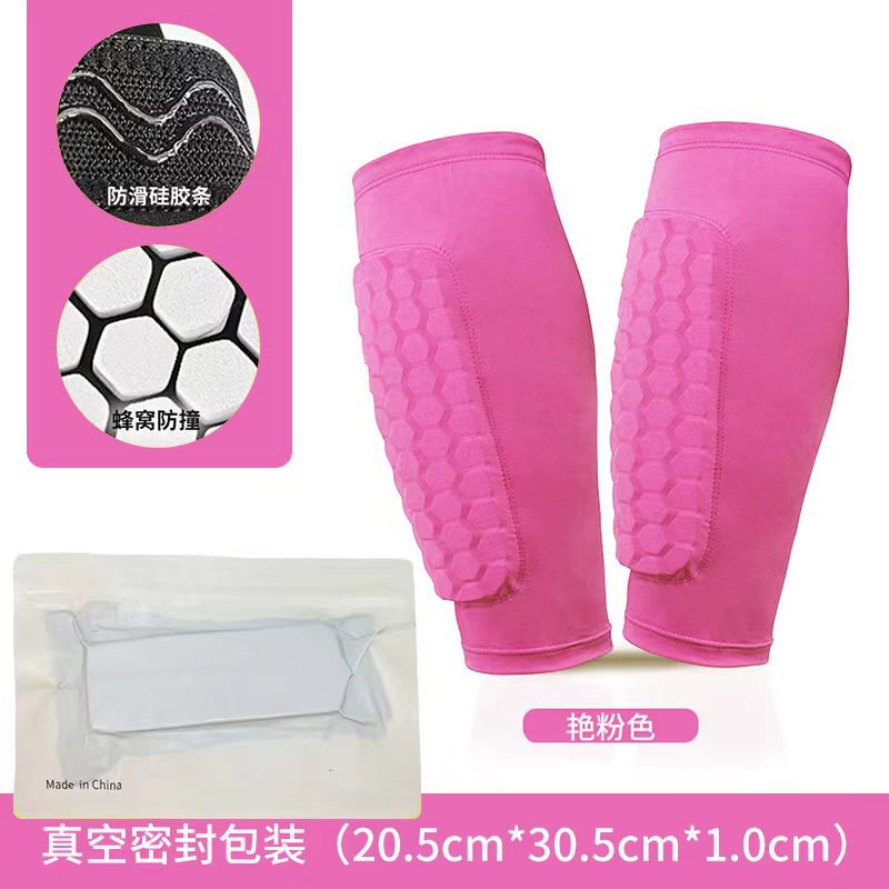 Espinilleras Deportivas con Diseño de Panal de Nailon Transpirable para Fútbol