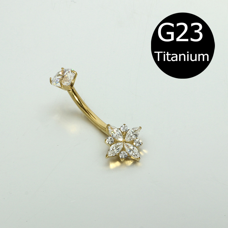 Pointed titanium steel lip stud product view