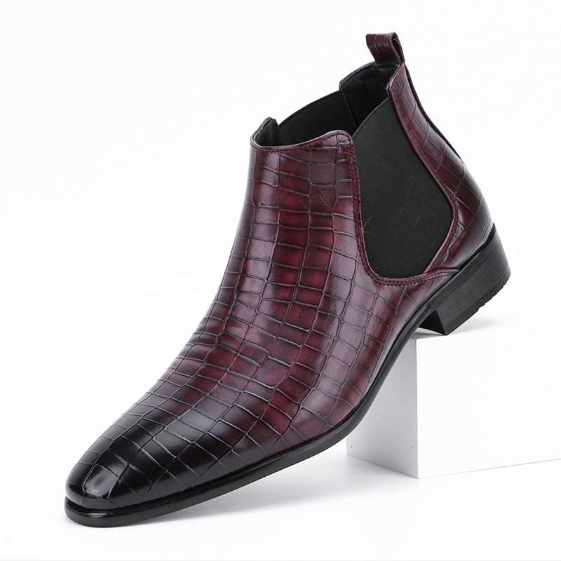 Stivali da uomo Scarpe da uomo con testa quadrata piccola tutti gli stivaletti da uomo alla moda_voghion.com