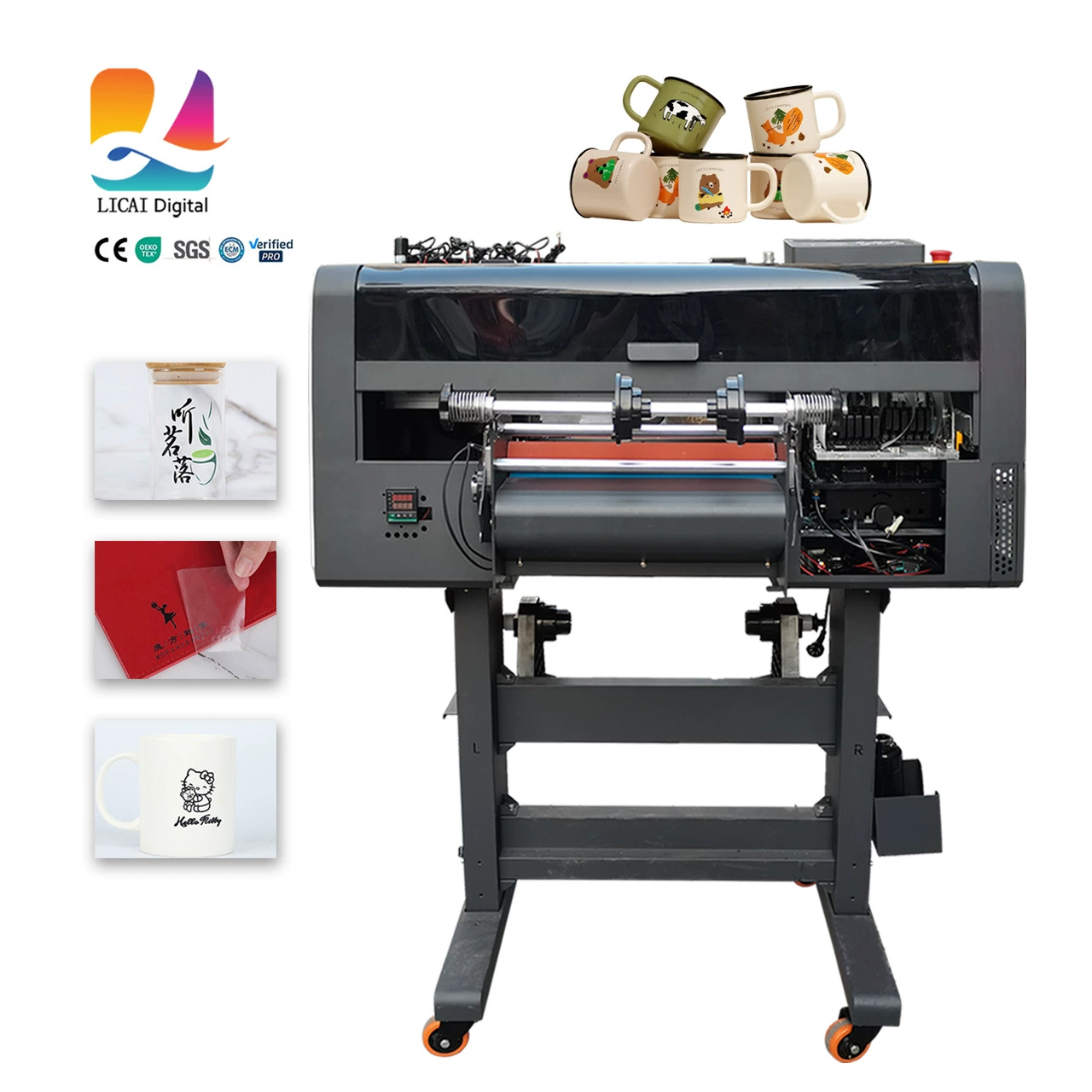 12inch хрустальный логотип UV-DTF принтер A3UV катушка универсальный принтер