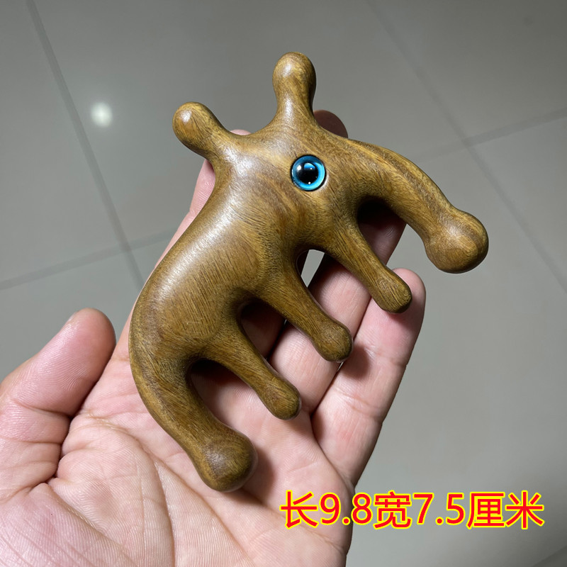 卸売り緑檀マッサージ櫛工芸木櫛頭経絡櫛紫檀多機能マッサージ櫛手作り檀木櫛|undefined