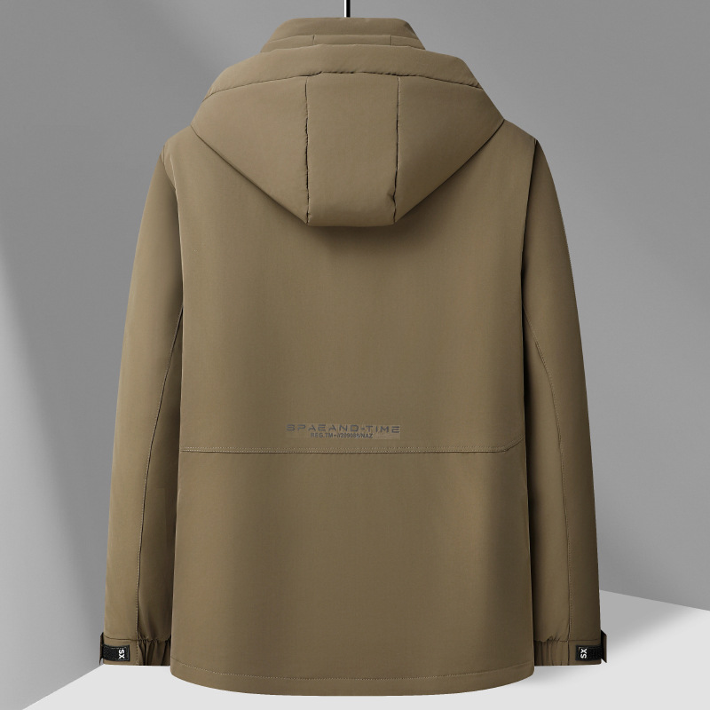 Abbigliamento uomo autunno e inverno nuovo 90 bianco anatra Seta cotone lunghezza media con cappuccio Giacca in seta cotone uomo outdoor caldo casual Giacca in seta cotone uomo_voghion.com