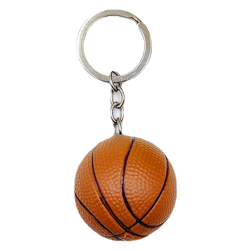 Mini simulación de baloncesto llavero colgante adornos deportivos ventiladores pequeños regalos de suministro transfronterizo