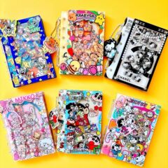 アクリルの揺れのノートのクロスボーダーの震え音のTKの爆発のバインダーのdiya 7a5しんちゃんのkitty
