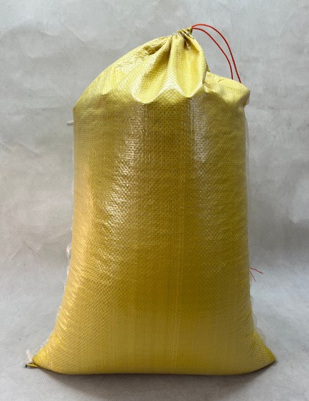 Bolsa tejida impermeable laminada con cordón, bolsa de embalaje para paquetes de mensajería reforzada, bolsa de almacenamiento para ropa y equipaje.