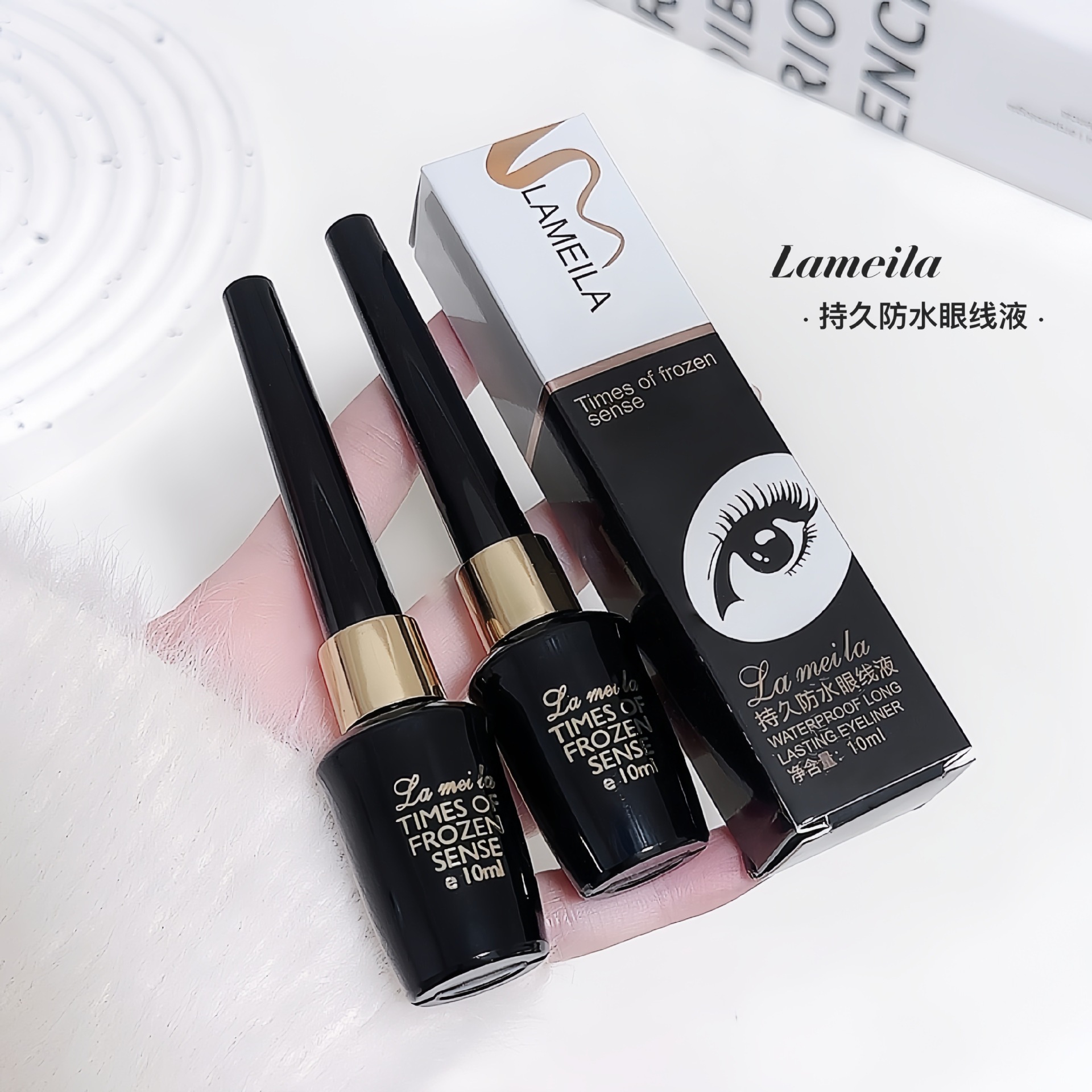 Lamela Waterproof Eyeliner 10ml Pen Gel Eyeliner Hard Tip Quick-drying Sweat-resistant Non-smudging 760