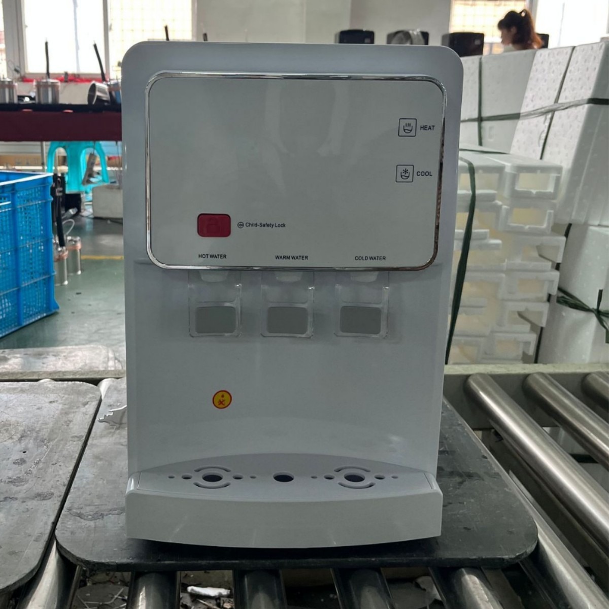 Contador de agua de filtro de escritorio con filtro de conexión rápida de 10 pulgadas 2 secciones de partículas de algodón PP membrana de ultrafiltración de carbón activado bebida directa