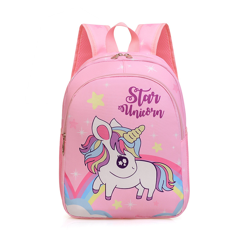 Kindergarten schoolbag niñas pequeña clase media unicornio dibujos animados ligero transpirable unicornio niños mochila transfronteriza espalda