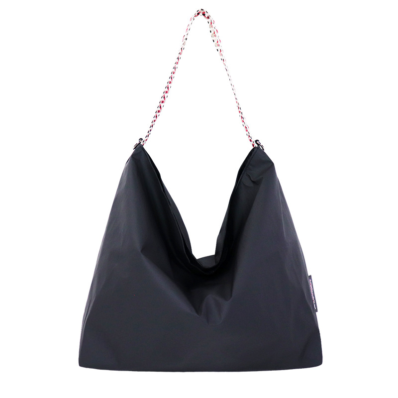 Lazy Style Casual Niche Women's Bag - Tyvek Chain Bag, Oxford Cloth Pearlescent Velvet Shoulder Bag, Custom Tote Bag - Thumbnail 3