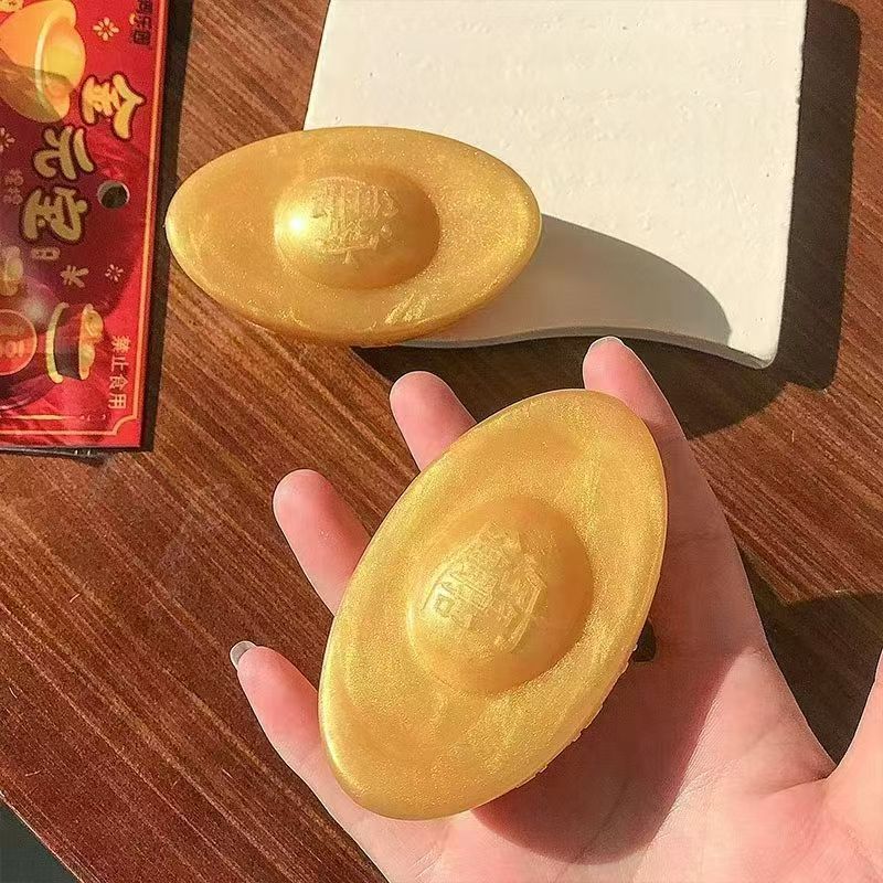 Nuevos lingotes de dinero para recaudar fondos, juguetes de descompresión de amasar música, juguetes para niños, artefactos de descompresión, juguetes de rebote, venta caliente