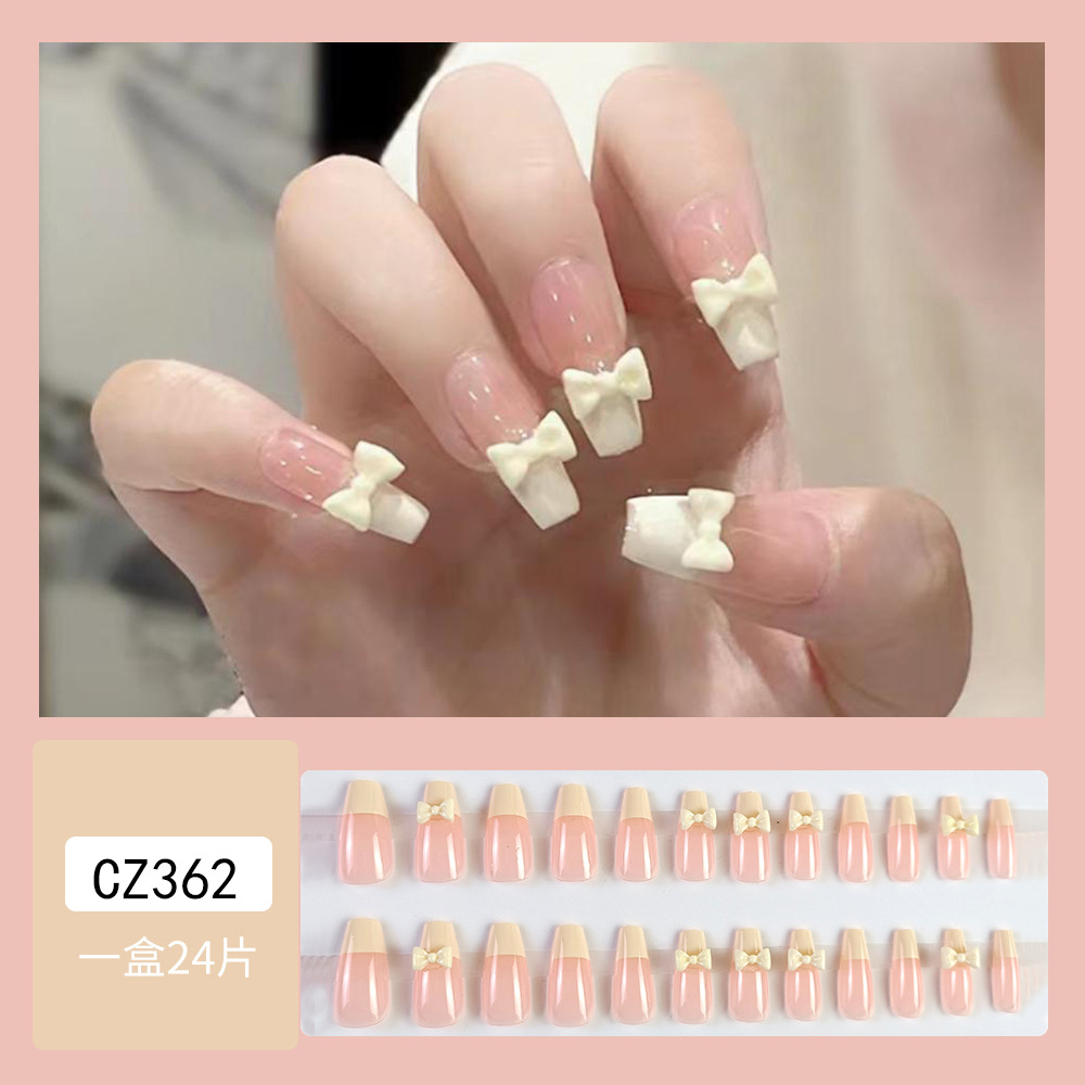 Tiktok mejor vendido diamante pieza de uñas arte de uñas parche de uñas falso avanzado desgaste hecho a mano de uñas producto terminado largo al por mayor