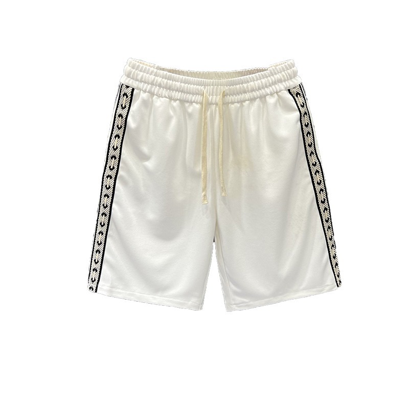 Pantaloncini sportivi estivi alla moda di Instagram, pantaloni Pent impiombati a linea aperta, pantaloncini larghi casual da uomo_voghion.com