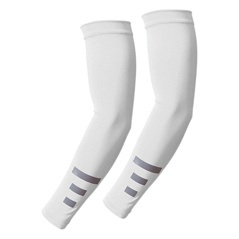 Summer cycling outdoor safety reflective ice silk sleeve silk four bar sunscreen breathable quick-drying anti-ultraviolet three