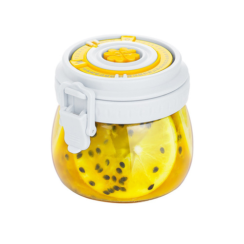 Food-grade sealed glass jar storage bottle pickling jar tea jar honey jar empty storage box with lid