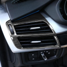 适用宝马14-18款X5/X6/F15/F16碳纤维侧出风口装饰框车内饰改装