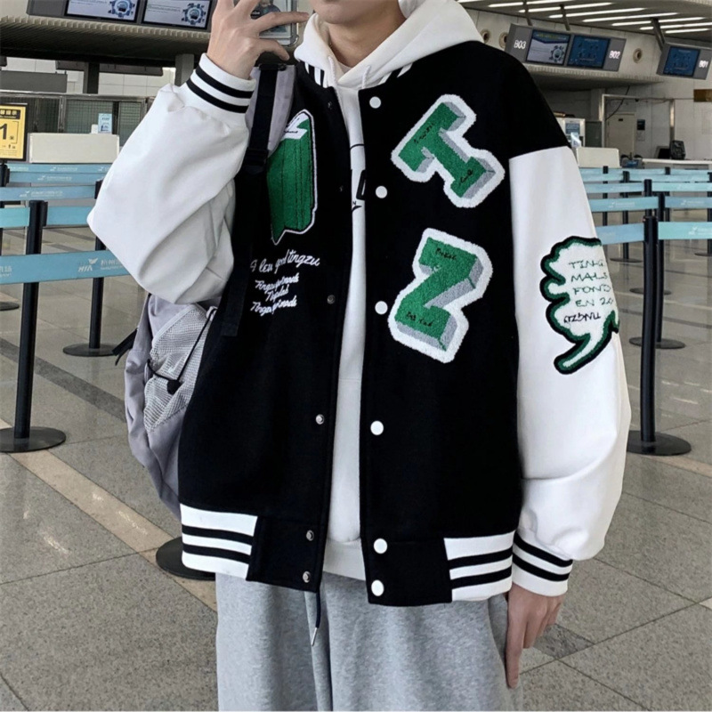 2022 봄 야구 유니폼 남성 트렌드 브랜드 봄, 가을 미국 힙합 하이 스트리트 재킷 다목적 커플 스타일 재킷