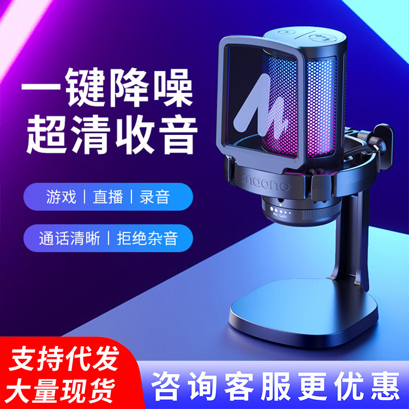 Dm20 Microphone Computer Desktop Game Live Recording Notebook Flash Microphone