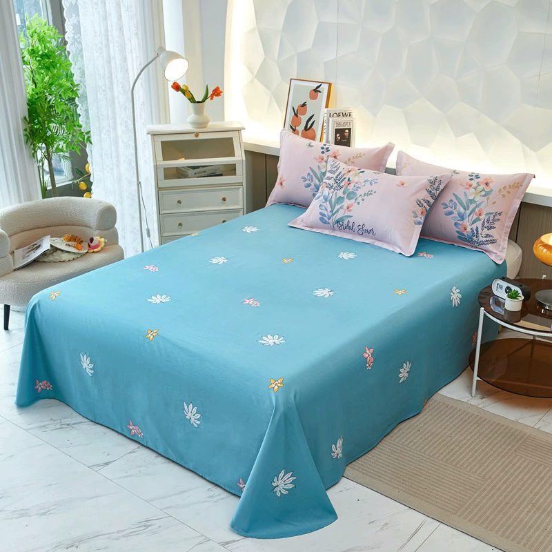 2025 new cotton pure cotton autumn and winter 12868 active printed single bed sheet