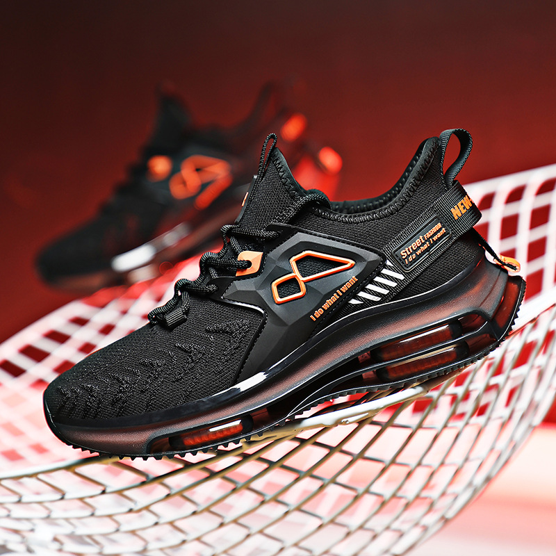 Herren Sommer atmungsaktiv 2024 neuer Trend vielseitige Herren Sport laufen lässig Luftkissen Papa Ins trendige Schuhe_voghion.com