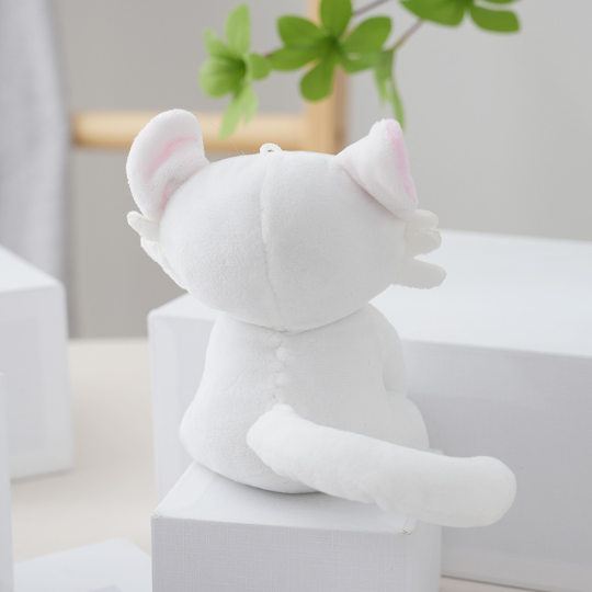 Cross-border Plush Toy Big-eyed Cat Pendant, Cute Plush Cat Keychain, Pop-up Pendant Accessories, Cute Ornaments