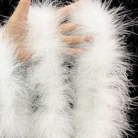 火鸡全绒毛条15-60克大绒 毛绒玩具车载装饰手工拖尾围巾服装副料