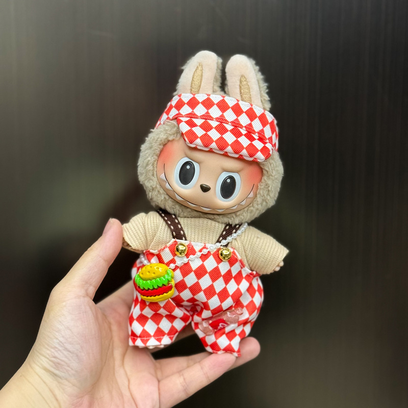 【衣類のみ】ラブブ labubu ベビー服 17cm ペンダント 1代目・2代目 ビニールぬいぐるみ 服セット|undefined