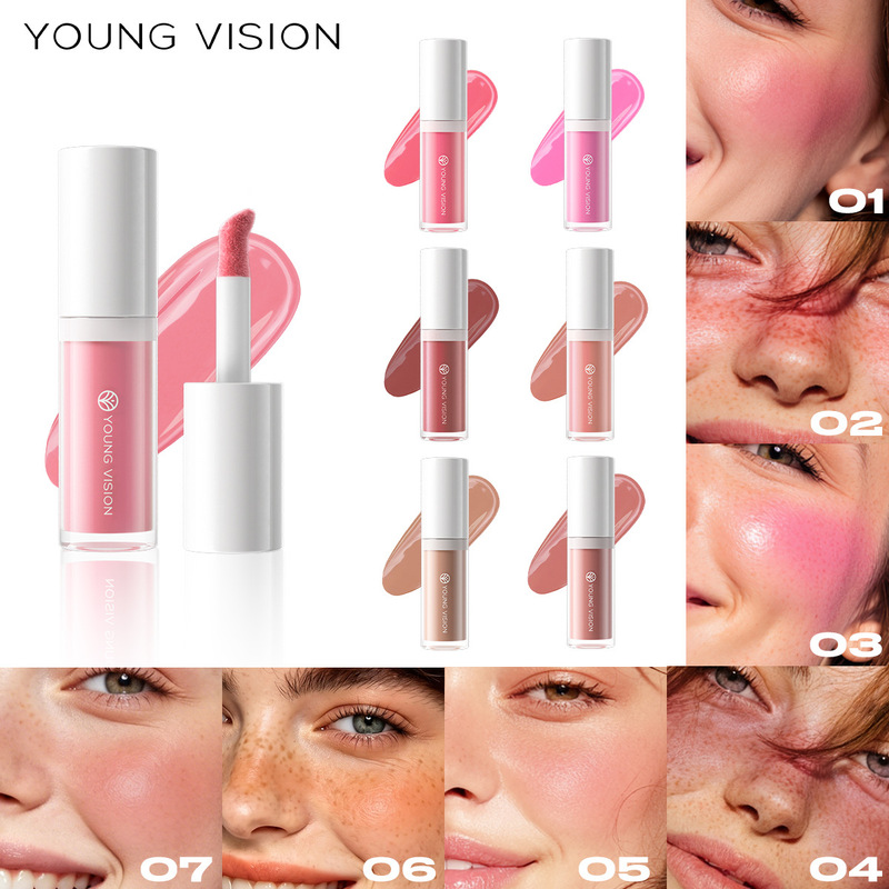 Young Vision 6-Color Matte Liquid Blush Silky Rouge Multi-Purpose Asian Makeup Liquid Blush Wholesale Young Vision 6-Color Matte Liquid Blush Silky Rouge Multi-Purpose Asian Makeup Liquid Blush Wholesale