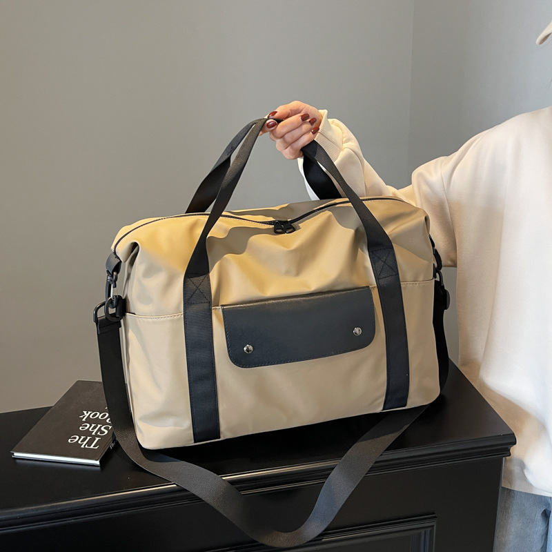 New Travel Bag, Lightweight, Large-Capacity, Men's and Women's Crossbody Bag, Sports Fitness Bag, Dry and Wet Separation, Independent Shoe Compartment Bag