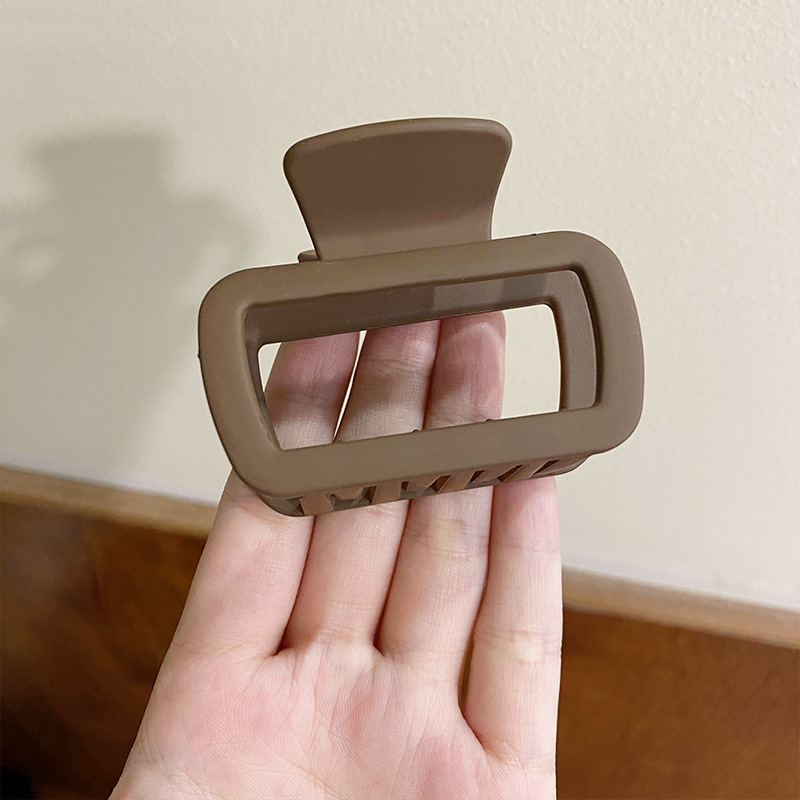 Clip de agarre, gran cantidad de cabello, horquilla esmerilada, horquilla simple, horquilla de tiburón, nuevo y exquisito tocado de alta gama, horquilla femenina