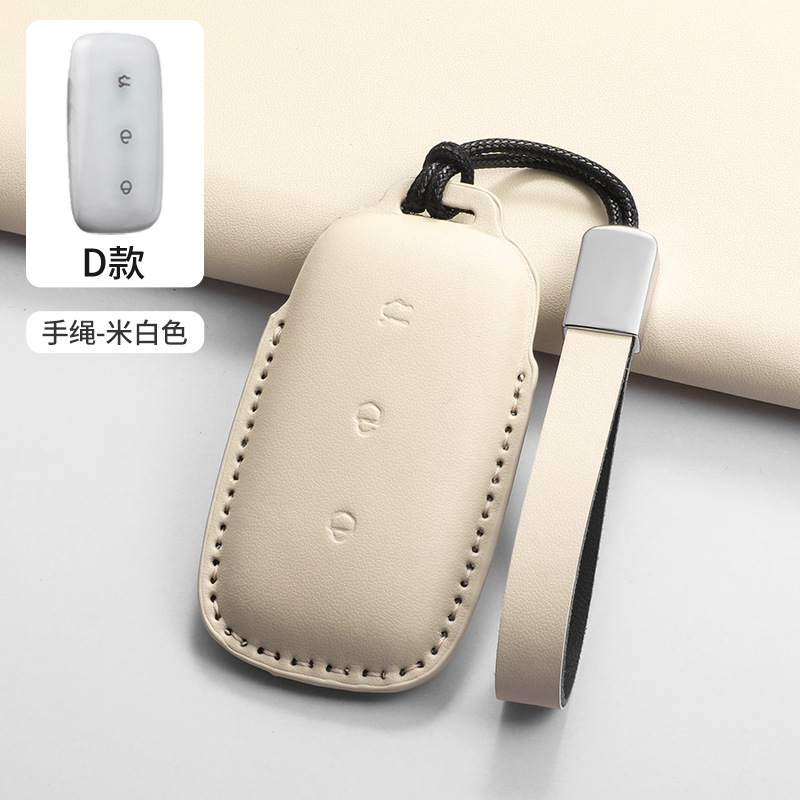D 모델 갤럭시 3버튼 질감 오프화이트 + 가죽팔찌