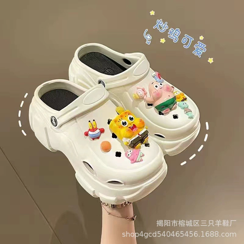 Нескользящие модные милые пляжные осенние тапочки
