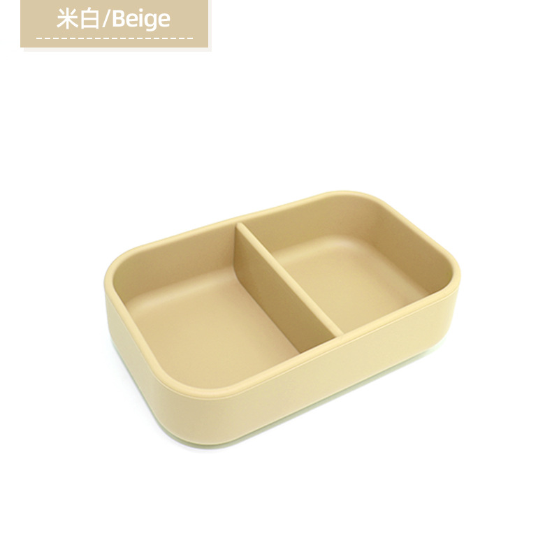 Nuevo silicona mini caja de alimentos suplementarios caja de comidas para niños caja de bocadillos bebé caja de alimentos suplementarios rectangular caja de almuerzo