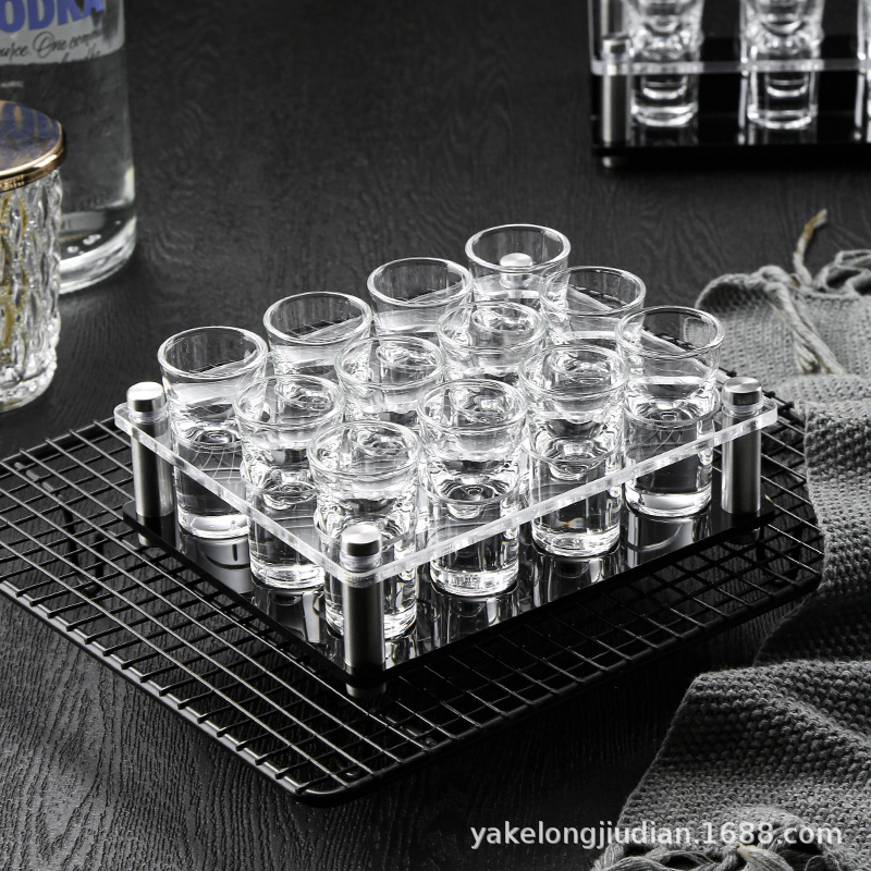 Bar KTV acrílico portavasas de bala portavasas de vino blanco portavasas de vino de tragar un sorbo de taza de vino portavasas de vino extranjero