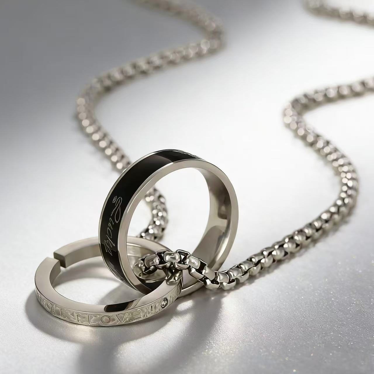 Titanium Steel Pendant Necklace For Men High-end Trendy Design_voghion.com