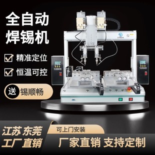 Fully Automatic Soldering Machine Double-Headed Dual-Station Desktop Led Light Pcb Circuit Board Plug-In Automatic Soldering Machine