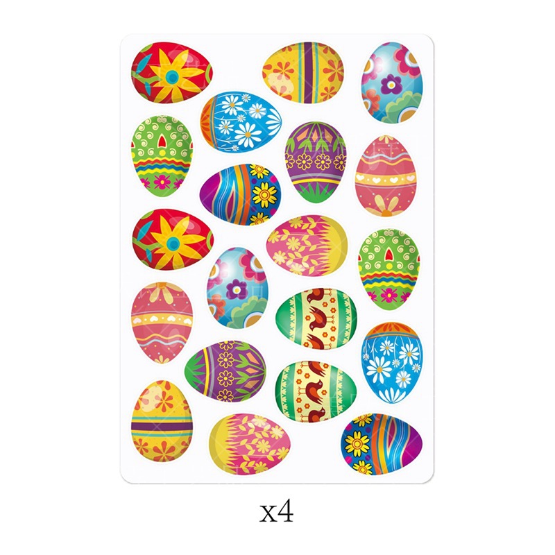 Europa y América decoración del Partido de Pascua pegatinas decoración de vacaciones de Pascua colorido huevo decoración pegatinas adhesivas
