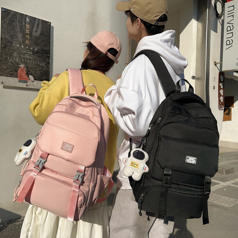 Comercio exterior simple mochila de viaje de gran capacidad para hombres y mujeres ligero casual estudiante mochila de moda mochila de computadora a juego