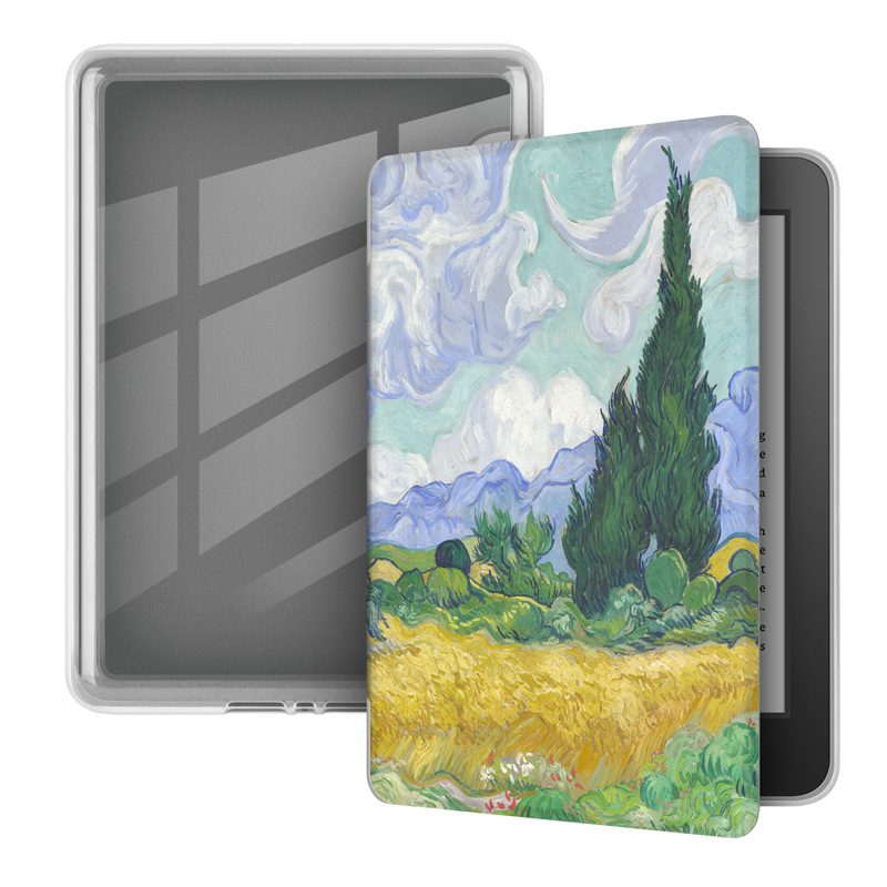 Aplicable kindle paperwhite6543 acrílico pintado funda protectora 658/558 funda protectora transparente