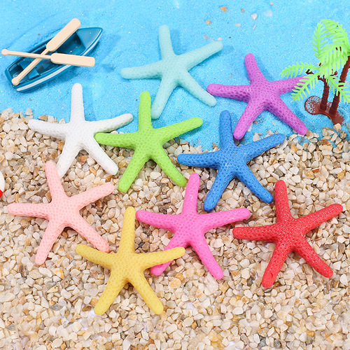 Resin Starfish Aquarium Ornament, Factory Direct Supply, Mediterranean Style Fish Tank Decor