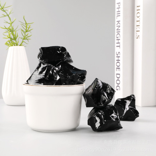 Obsidian rough stone, crystal rough stone, diffuser stone, aromatherapy stone, crystal crafts, aromatherapy ornaments wholesale