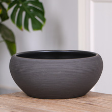 景德镇陶瓷鱼缸现代手工拉丝瓷盆乌龟缸睡莲荷花盆碗莲缸养金鱼盆