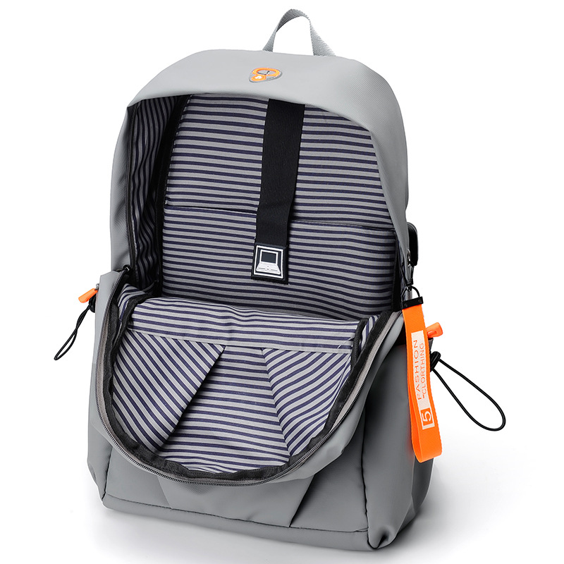 Mochila de los hombres de estilo coreano simple estudiante de la escuela secundaria mochila de viaje de ocio de gran capacidad bolso de la computadora de los hombres