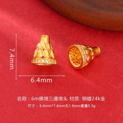 Zərgərlik ara hissələri | Jewelry, DIY Bracelets, Necklaces, Braided Cords - 6m-pagoda-three-way-tower-head